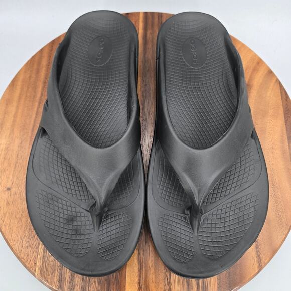 Oofos Ooriginal Sandals Mens 12 Black Slip On Recovery Thong Comfort Sport Shoes main image 4